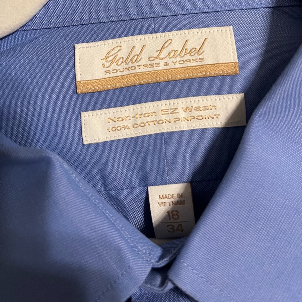 Roundtree & yorke gold label dress shirt